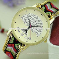 2015 new diy tree pattern ladies bracelet wrist watch